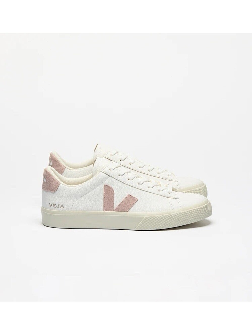 Veja Campo Leather Sneaker White / Pink